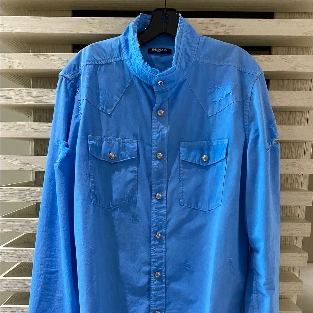 Authentic Balmain Button Down Shirt - image 1